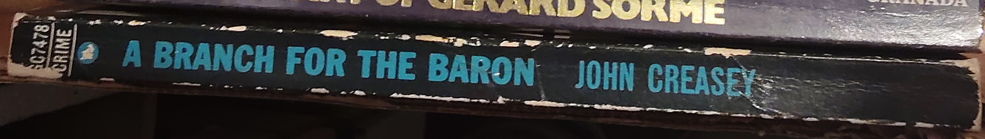 Anthony Morton  A BRANCH FOR THE BARON spine of book image