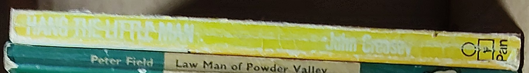 John Creasey  HANG THE LITTLE MAN spine of book image