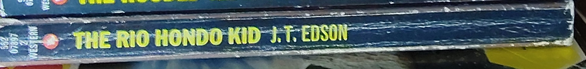 J.T. Edson  THE RIO HONDO KID spine of book image