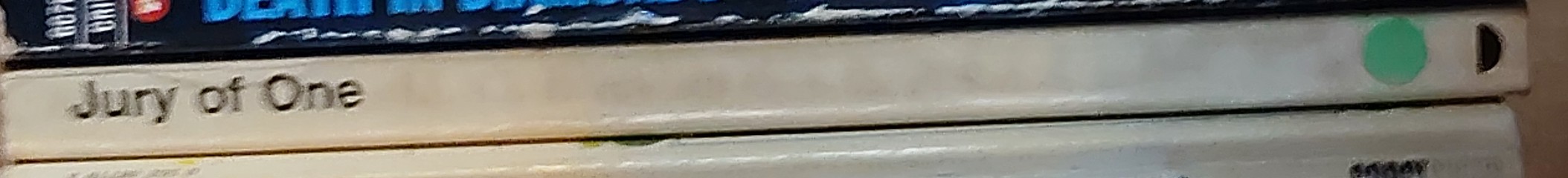 Mignon G. Eberhart  JURY OF ONE spine of book image