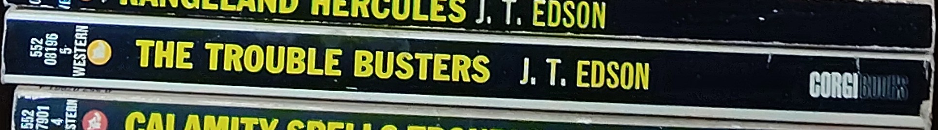 J.T. Edson  THE TROUBLE BUSTERS spine of book image