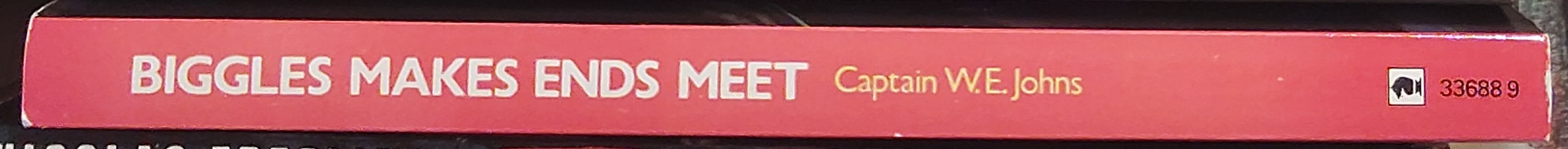 Captain W.E. Johns  BIGGLES MAKES ENDS MEET spine of book image