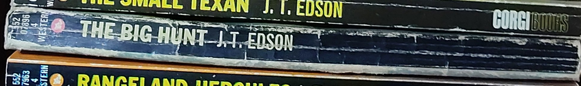 J.T. Edson  THE BIG HUNT spine of book image