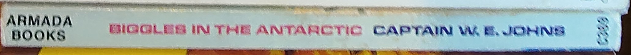 Captain W.E. Johns  BIGGLES IN THE ANTARCTIC spine of book image