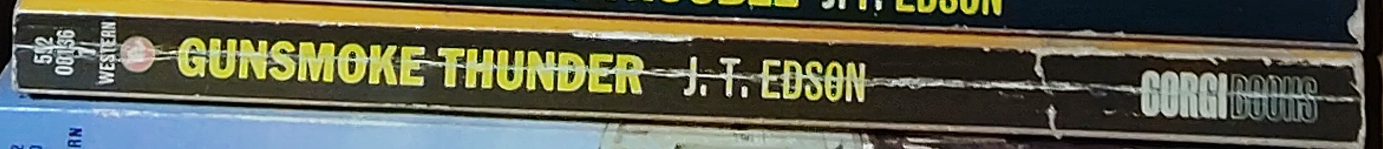 J.T. Edson  GUNSMOKE THUNDER spine of book image