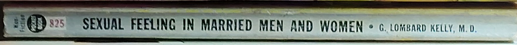 \ SEXUAL FEELING IN MARRIED MEN AND WOMEN  spine of book image