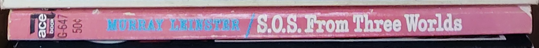 Murray Leinster  S.O.S. FROM THREE WORLDS spine of book image