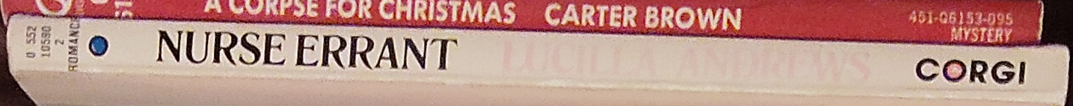 Lucilla Andrews  NURSE ERRANT spine of book image