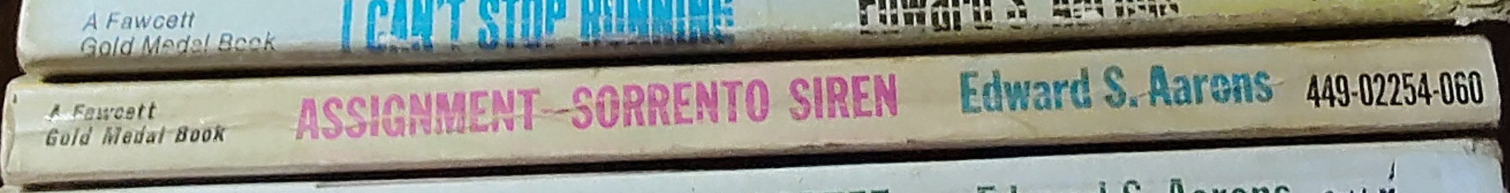 Edward S. Aarons  ASSIGNMENT SORRENTO SIREN spine of book image