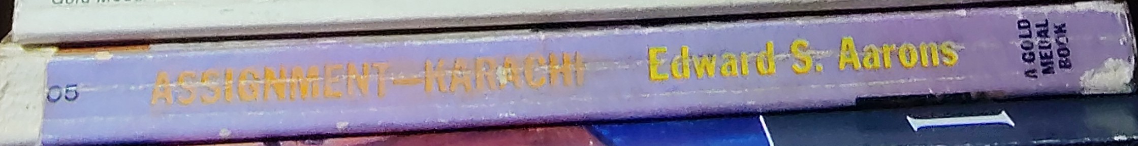 Edward S. Aarons  ASSIGNMENT KARACHI spine of book image