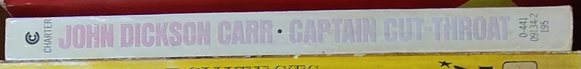 John Dickson Carr  CAPTAIN CUT-THROAT spine of book image