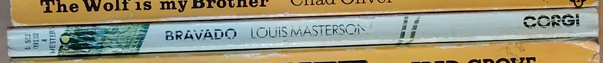 Louis Masterson  BRAVADO spine of book image