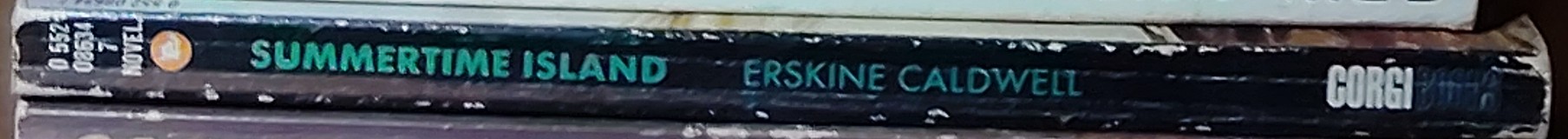 Erskine Caldwell  SUMMERTIME ISLAND spine of book image