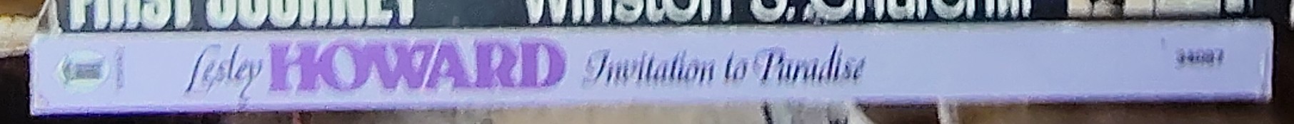 Lesley Howard  INVITATION TO PARADISE spine of book image