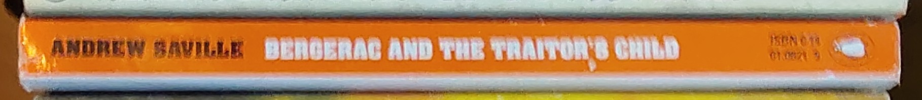 Andrew Saville  BERGERAC AND THE TRAITOR'S CHILD (John Nettles) spine of book image