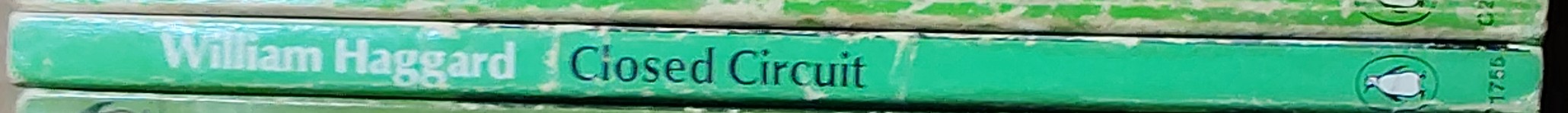 William Haggard  CLOSED CIRCUIT spine of book image