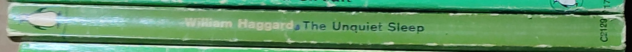 William Haggard  THE UNQUIET SLEEP spine of book image