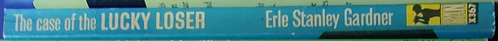 Erle Stanley Gardner  THE CASE OF THE LUCKY LOSER spine of book image