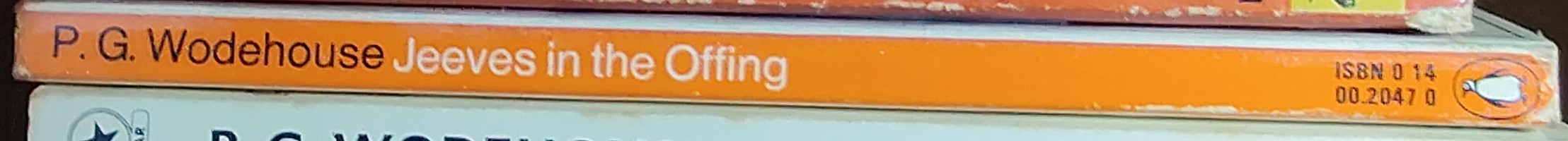 P.G. Wodehouse  JEEVES IN THE OFFING spine of book image