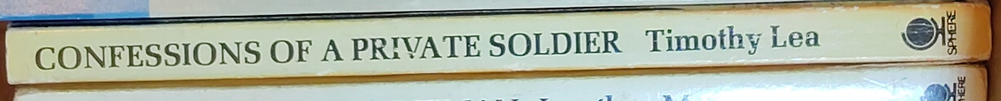 Timothy Lea  CONFESSIONS OF A PRIVATE SOLDIER spine of book image