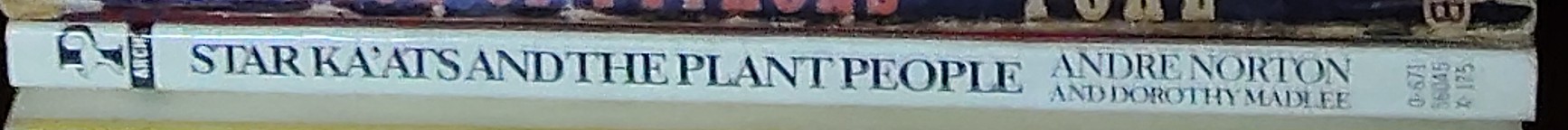 Andre Norton  STAR KA'ATS AND THE PLANT PEOPLE (Juvenile) spine of book image