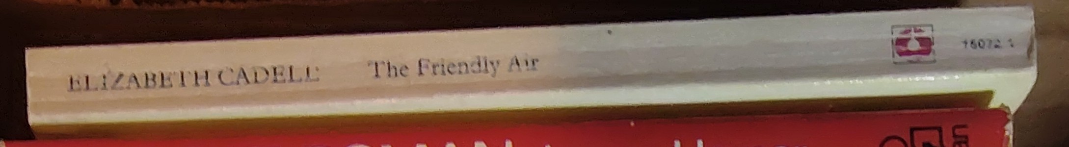 Elizabeth Cadell  THE FRIENDLY AIR spine of book image