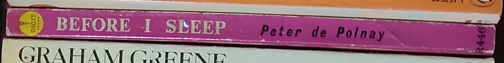 Peter de Polnay  BEFORE I SLEEP spine of book image