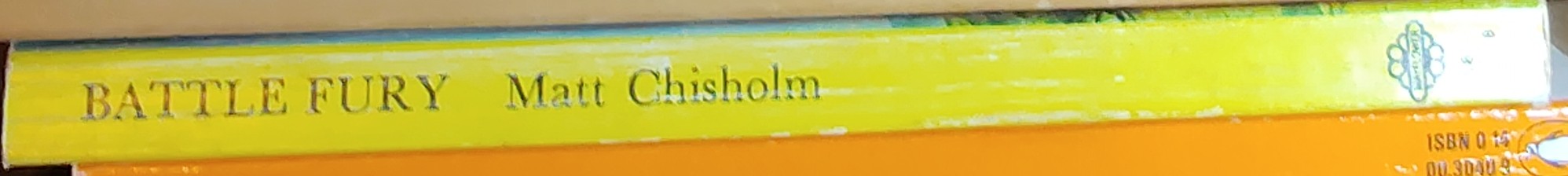Matt Chisholm  BATTLE FURY spine of book image