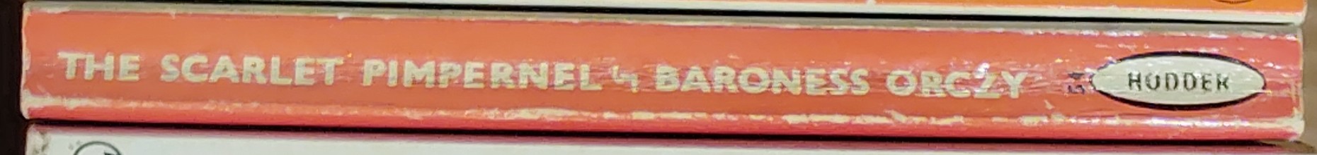 Baroness Orczy  THE SCARLET PIMPERNEL spine of book image