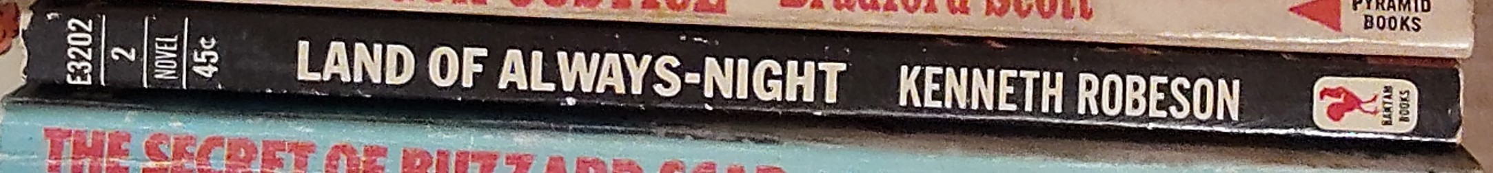 Kenneth Robeson  DOC SAVAGE: LAND OF ALWAYS-NIGHT spine of book image