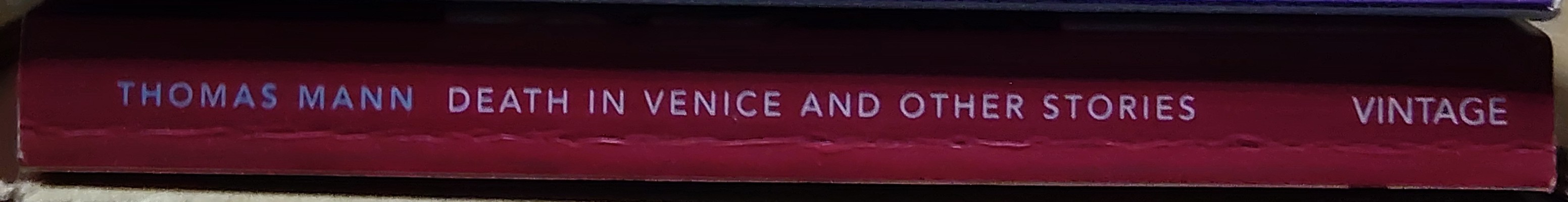 Thomas Mann  DEATH IN VENICE spine of book image