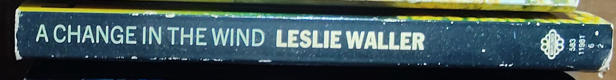 Leslie Waller  A CHANGE IN THE WIND spine of book image