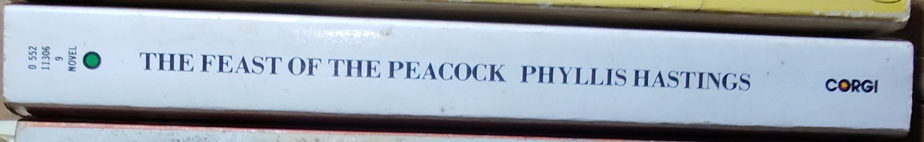 Phyllis Hastings  THE FEAST OF THE PEACOCK spine of book image