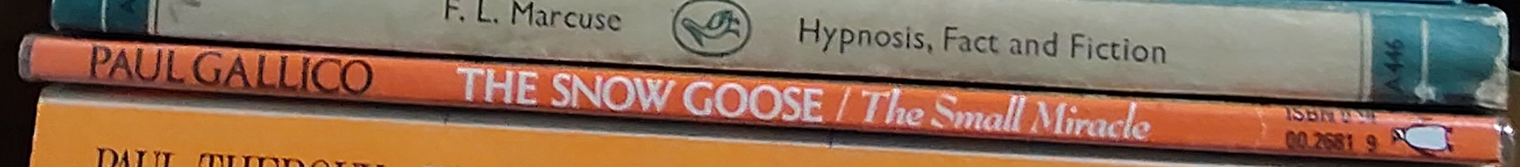 Paul Gallico  THE SNOW GOOSE and THE SMALL MIRACLE spine of book image