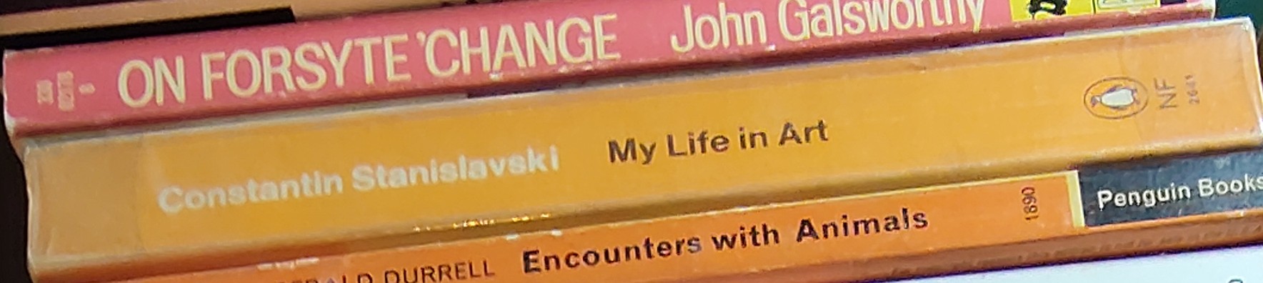 Constantin Stanislavski  MY LIFE IN ART spine of book image