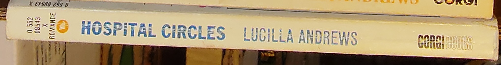 Lucilla Andrews  HOSPITAL CIRCLES spine of book image