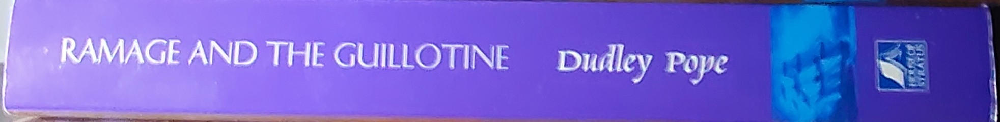 Dudley Pope  RAMAGE AND THE GUILLOTINE spine of book image