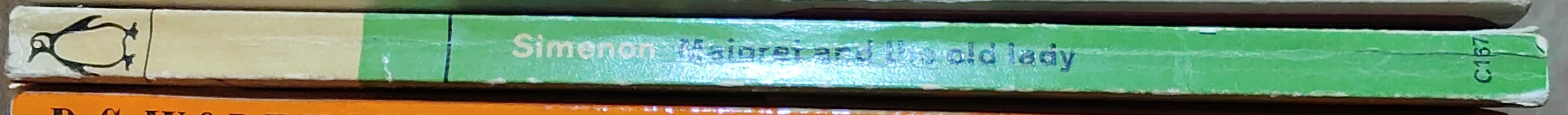 Georges Simenon  MAIGRET AND THE OLD LADY spine of book image