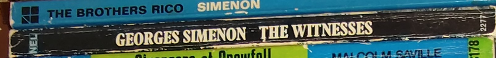 Georges Simenon  THE WITNESSES spine of book image