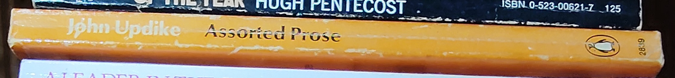 John Updike  ASSORTED PROSE spine of book image