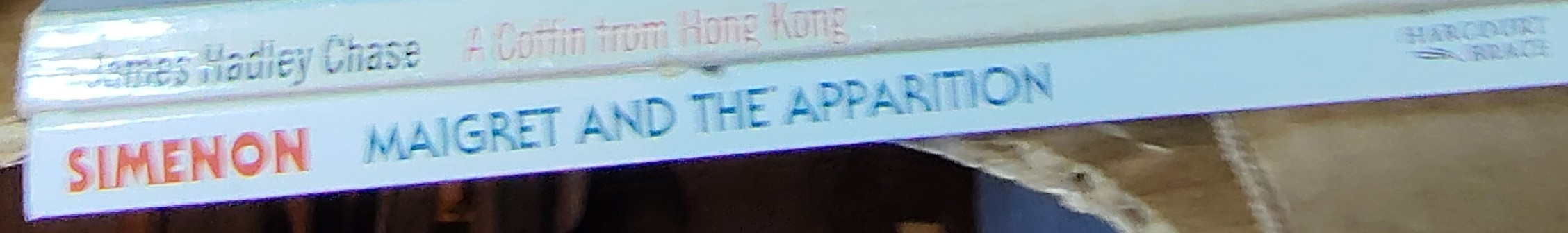 Georges Simenon  MAIGRET AND THE APPARITION spine of book image