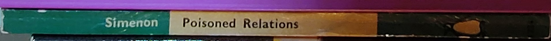 Georges Simenon  POISONED RELATIONS spine of book image