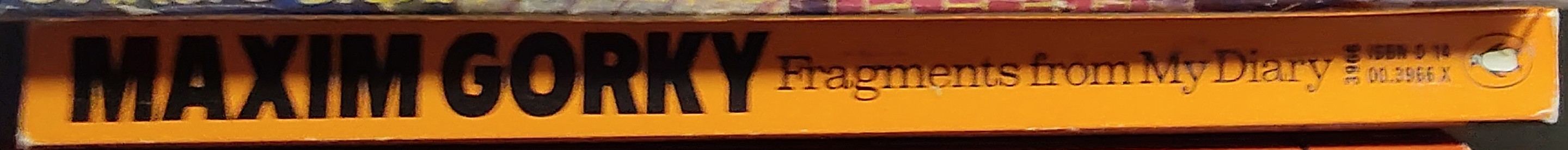 Maxim Gorky  FRAGMENTS FROM MY DIARY spine of book image