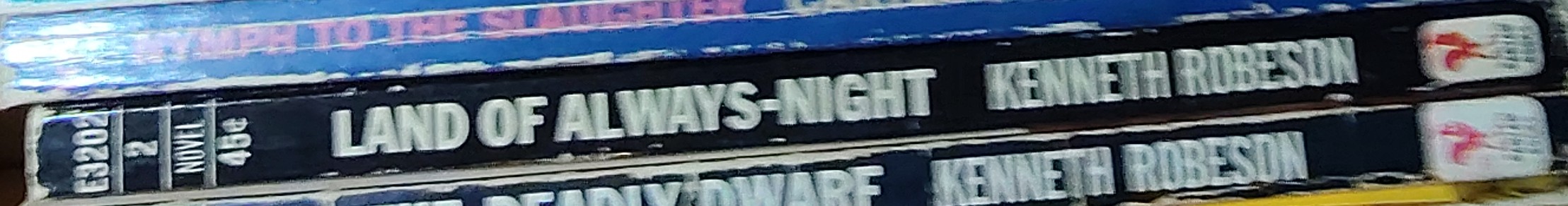 Kenneth Robeson  DOC SAVAGE: LAND OF ALWAYS-NIGHT spine of book image