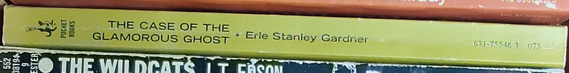 Erle Stanley Gardner  THE CASE OF THE GLAMOROUS GHOST spine of book image