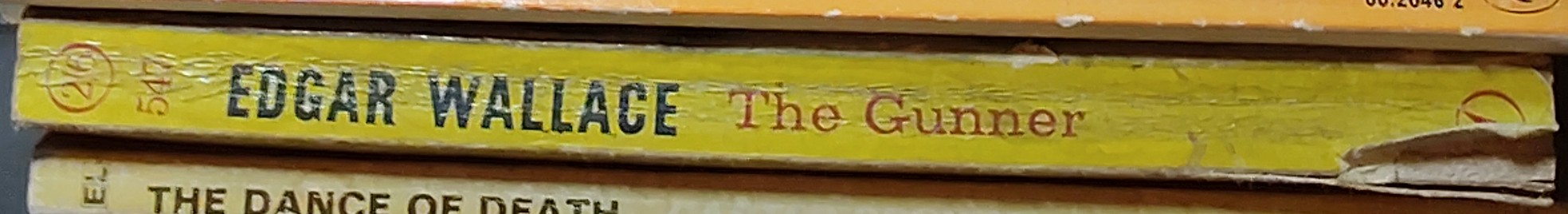 Edgar Wallace  THE GUNNER spine of book image