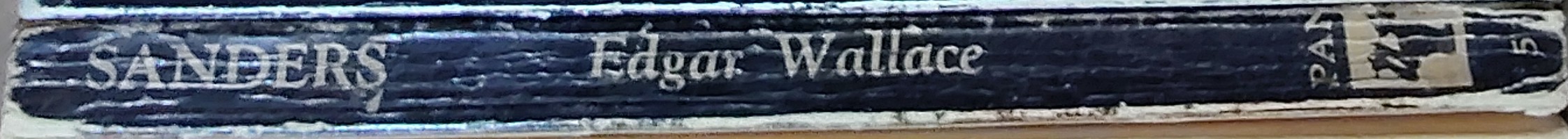 Edgar Wallace  SANDERS spine of book image