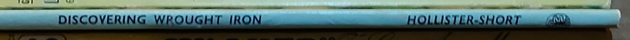 
\ DISCOVERING WROUGHT IRON  spine of book image