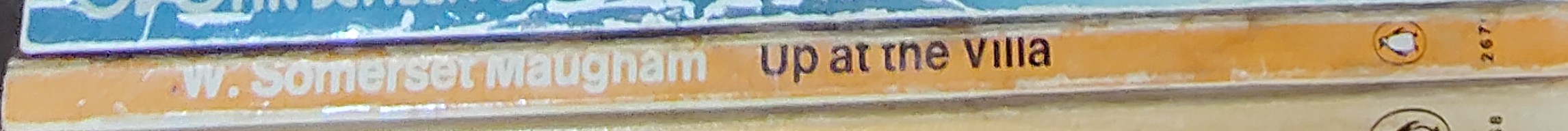 W.Somerset Maugham  UP AT THE VILLA spine of book image