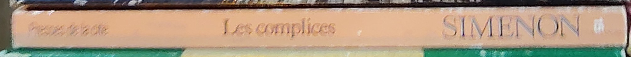 Georges Simenon  LES COMPLICES spine of book image